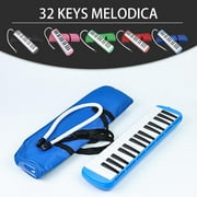 BQLQBQLQ 32 Keys Melodica Instrument Piano Keyboard Melodica with Soft Long Tubes Short Bag Carrying Melo Mouthpieces Protable and